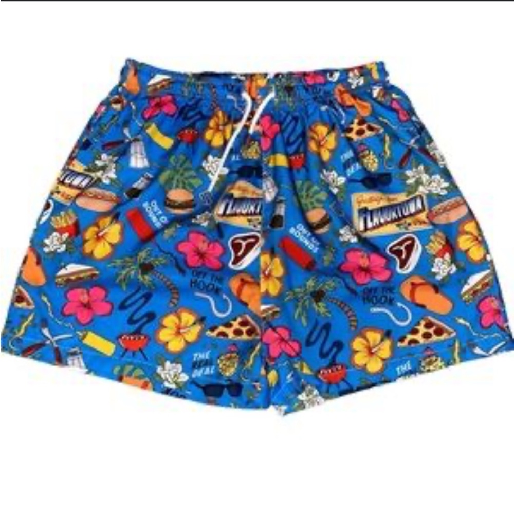 Guy Fieri Buffets n' vacation flavortown elastic shorts sz Large